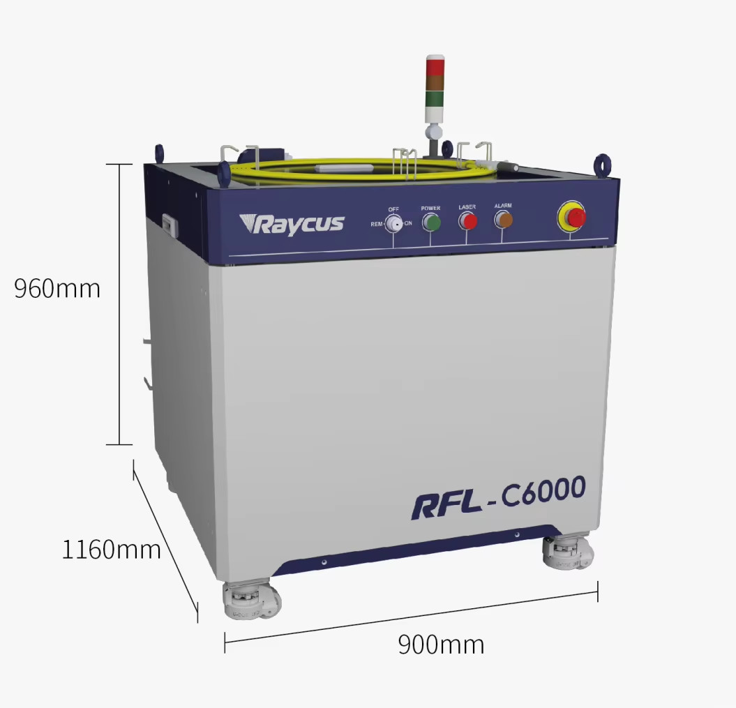 6000W Raycus Fiber Laser Source for Industrial Laser Equipment Cutting and Welding Applications