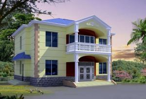  One Bedroom Steel Beach Bungalow , Small Prefab House Kits , LIght Steel Foundation Manufactures