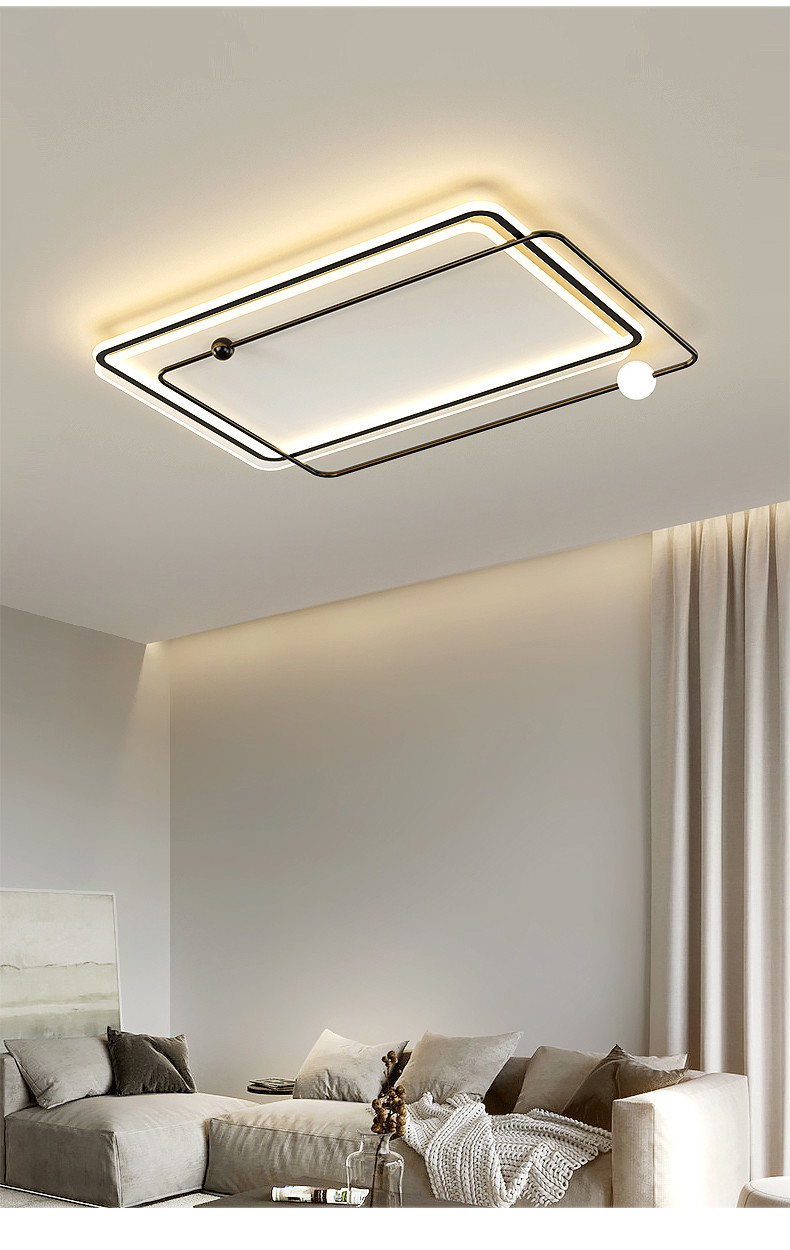 Nordic Living Room Minimalist Ceiling Lights Modern Bedroom Recessed Rectangular Ceiling Lights(WH-MA-247)