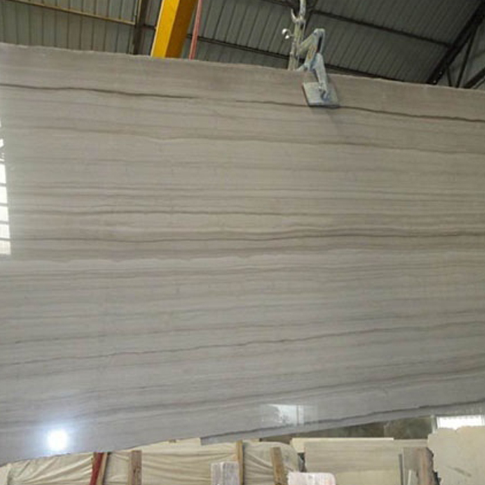 Hot selling big slab polished wood grain marble tile