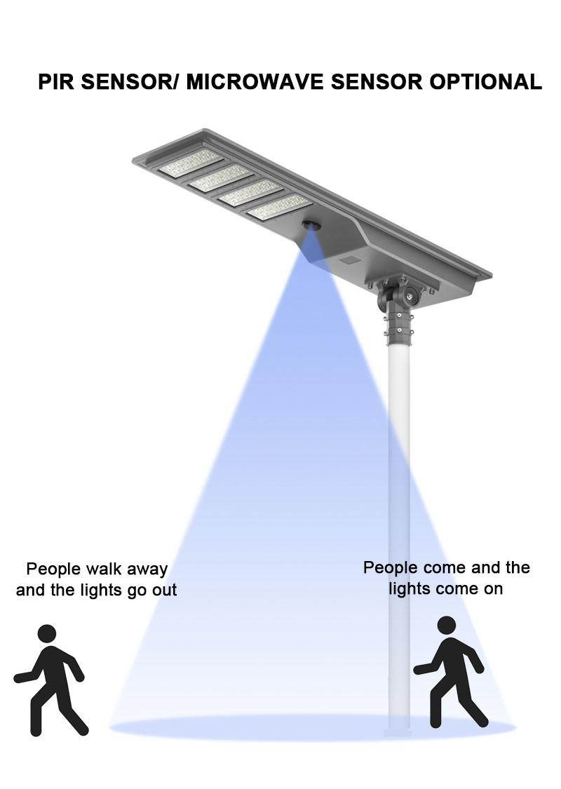 100w 200w 300w 400w 500w All in One Smart Solar Powered LED Street Light