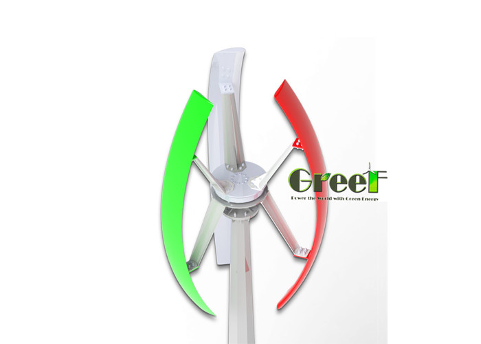  1KW Vertical Axis Wind Turbine , Off Grid Low Noise Micro Wind Turbine Manufactures