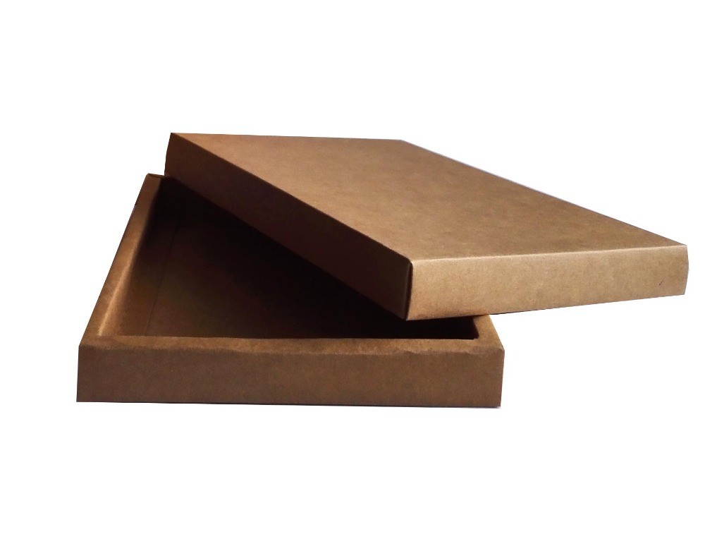 Eco Friendly Biodegradable Kraft Paper Custom Packaging Box Lid And Base Box