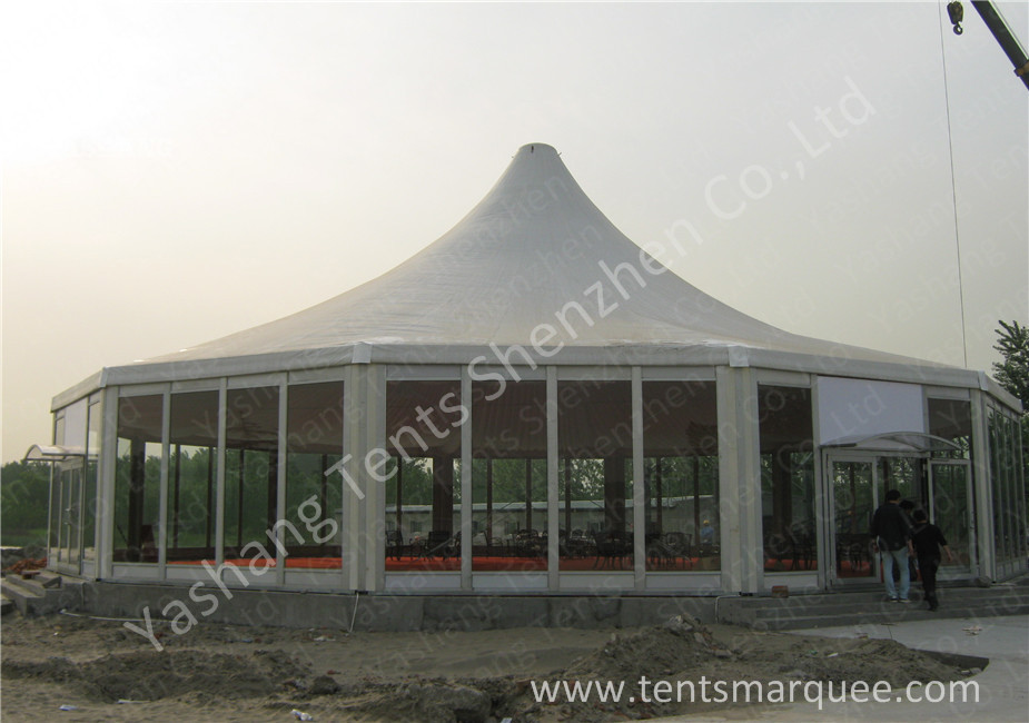 Luxury Fully Decorated 20X20 Party Tent With Sidewalls , Outdoor Party Marquee