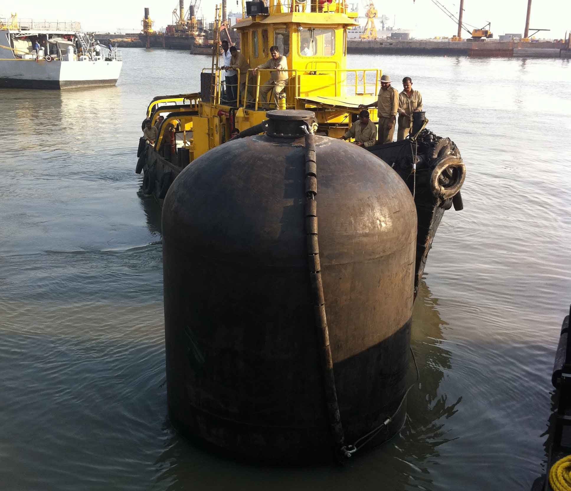 Water Air Mixed Flaoting Inflatable Submarine Fenders Sling Type