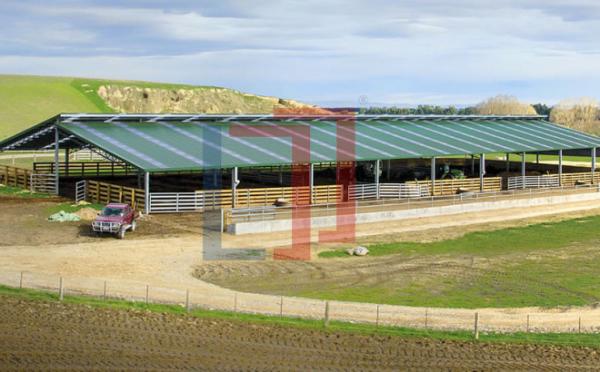 Lanjing Prefabricated Steel Structure Farm House , Modern Metal Livestock