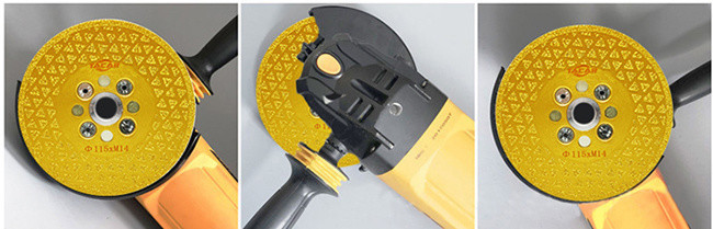 1.6mm Brazed 2 Side Masonry Diamond Saw Blade For Circular Saw