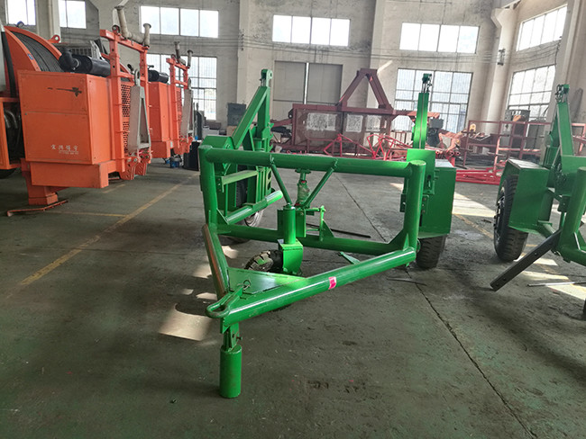 30kN Reel Carrier Trailer Stringing Equipment For Overhead Power Lines