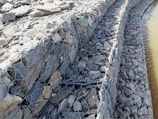 Stone 3.05mm Hexagonal Gabion Basket 3x1x1m 8*10cm