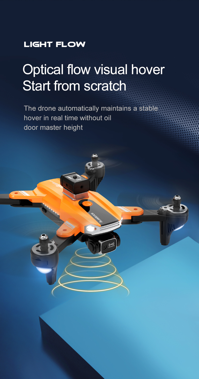 7.4V 2500mAh Battery Capacity Aerial Quadcopter Drone with Dual Camera and Obstacle Avoidance