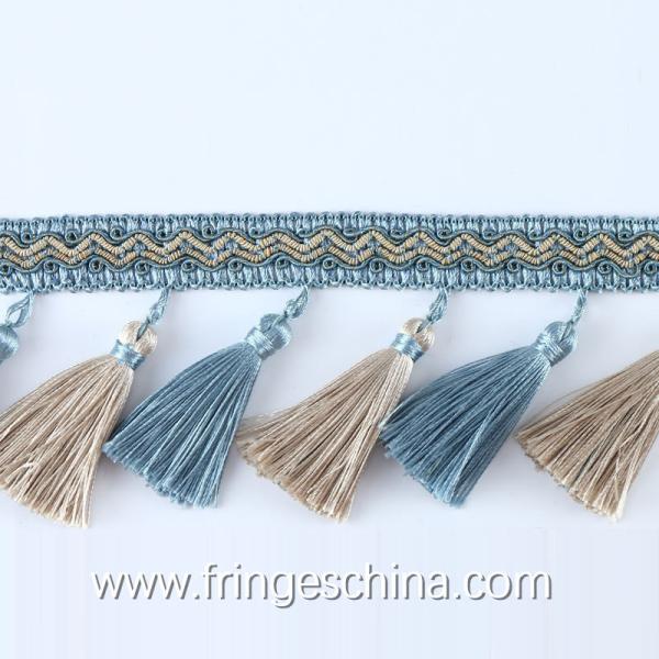 Handmade fashionable chain beads lace tassels fringes for curtain/sofa/pillow