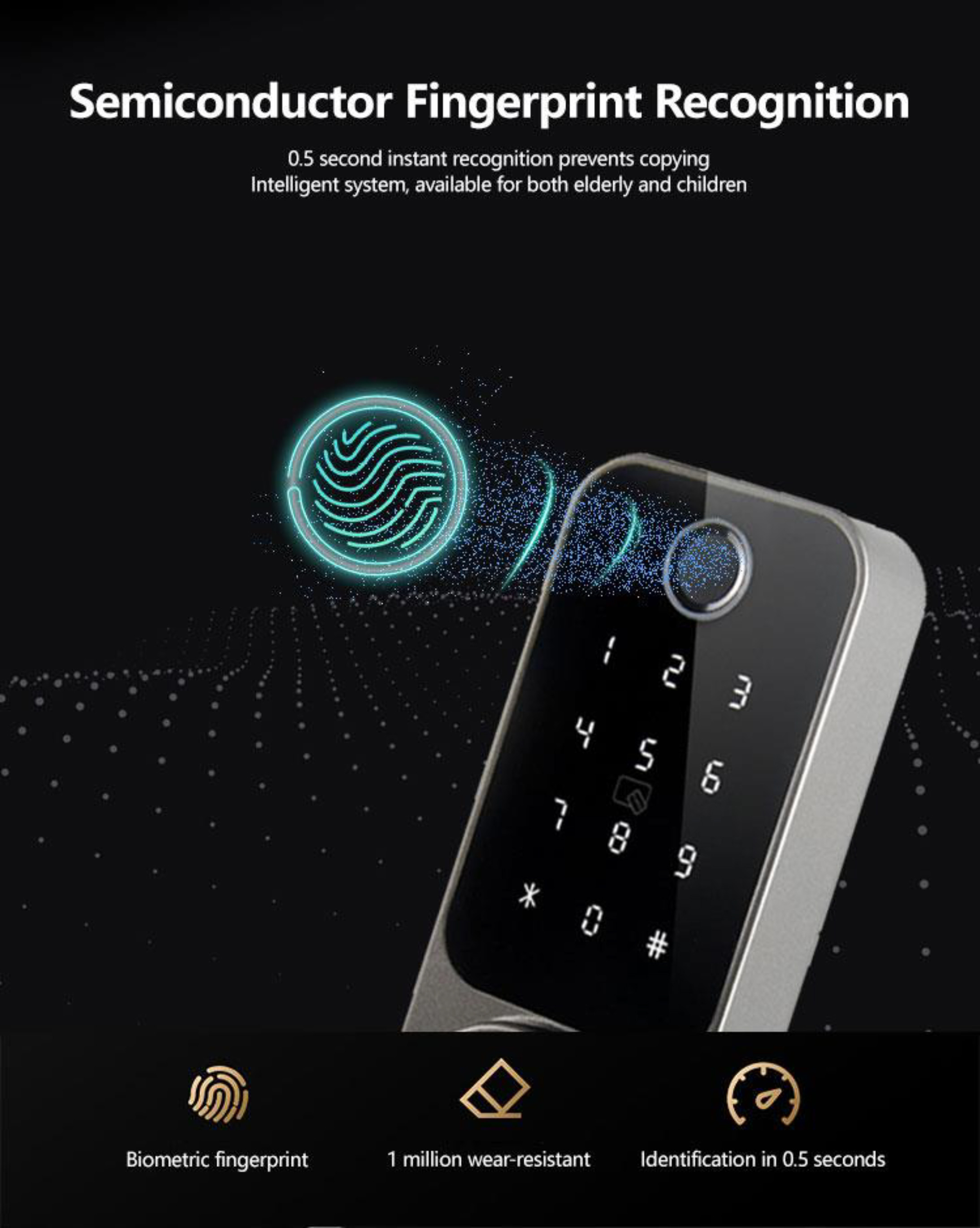 Tuya APP Password RFID Card Wifi Fingerprint Office Biometric Locks