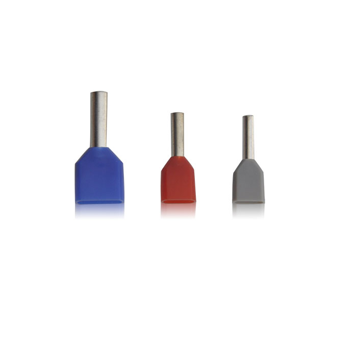ISO9001 Non Insulated Cord End Terminals Nickel Plated Pure Copper