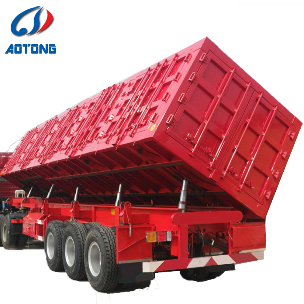 Low Bed Deck Dimension of 12000X2500X1500mm Dump Semi Trailer for Australia Market