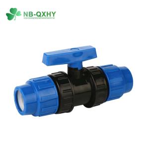 Equal Connection PP Compression Fitting PP True Union Ball Valve for Irrigation