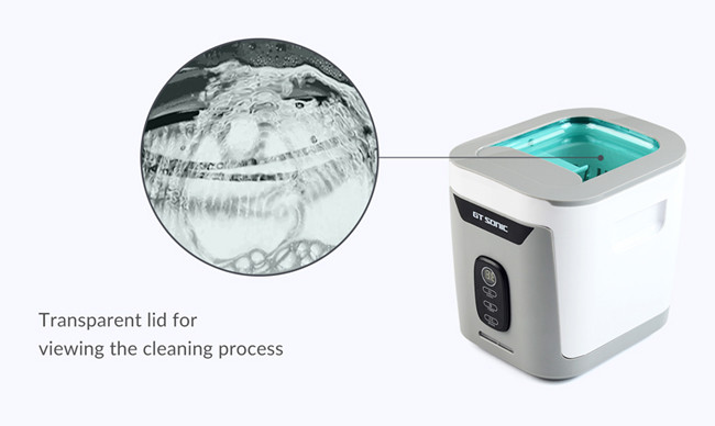 Detachable Tank Small Ultrasonic Cleaner UV Light 2 Colors LED Indicators