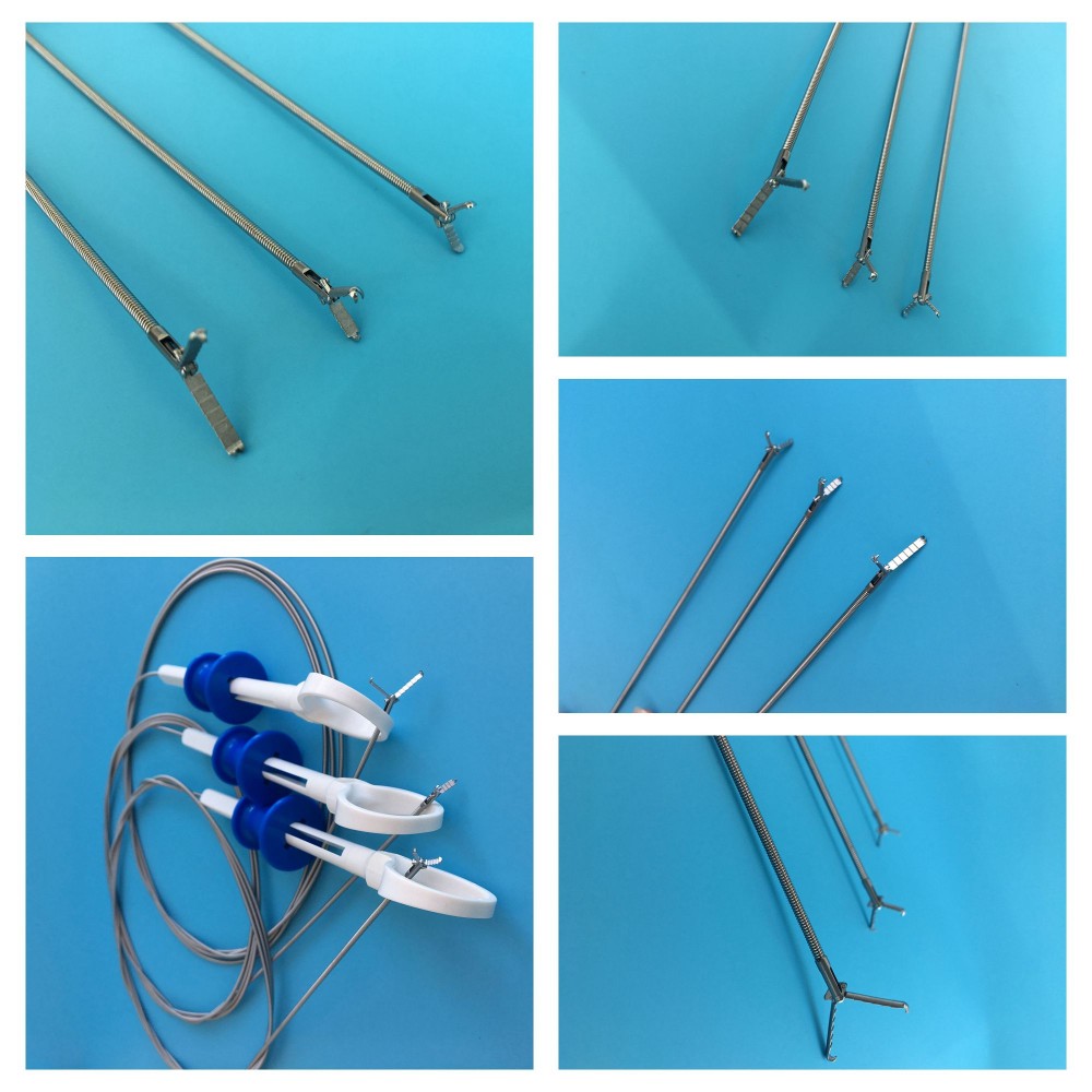 160cm Medical Disposable Grasping Forceps With Rat Teeth