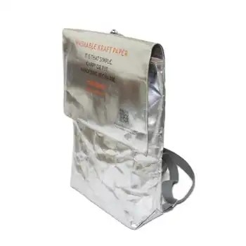 Custom Eco Waterproof Durable Metallic Washable Kraft Paper Bag Computer Craft Backpack