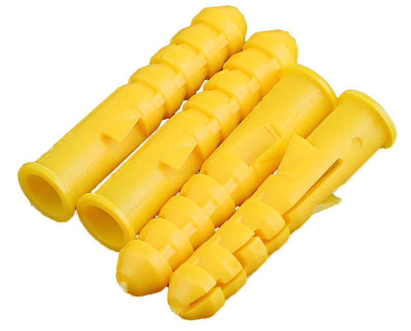 Customized Plastic Expansion Anchor Hex Head Plastic Wall Plug With Ring Anchor