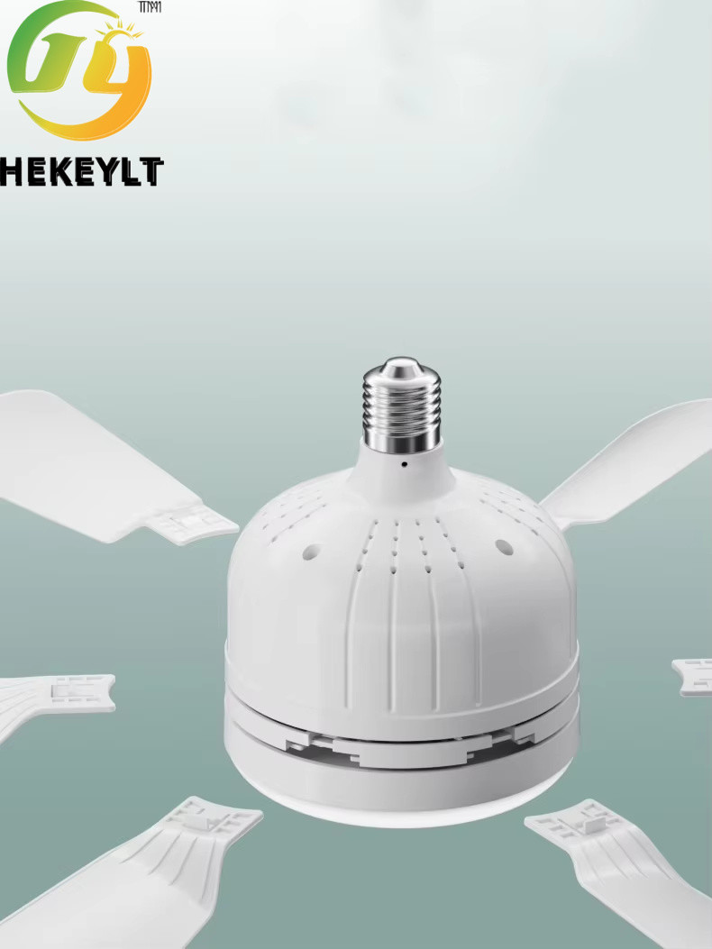 Indoor Silent Colorful Dimmable Enclosed Kitchen E26 E27 Modern Led Ceiling Fan Lights Remote Control