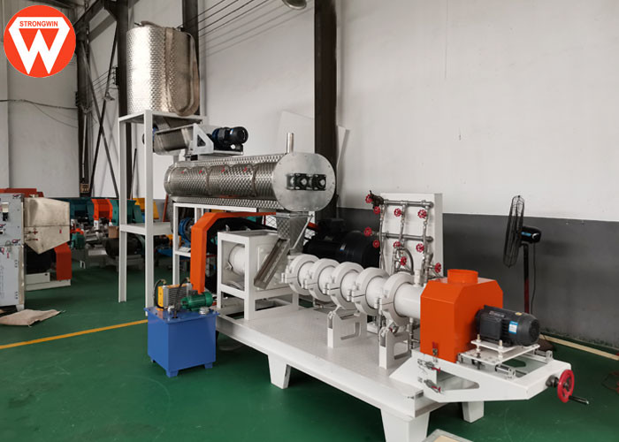 Boiler Fish Feed Processing Machine , Wet Type Floating Fish Feed Making Machine