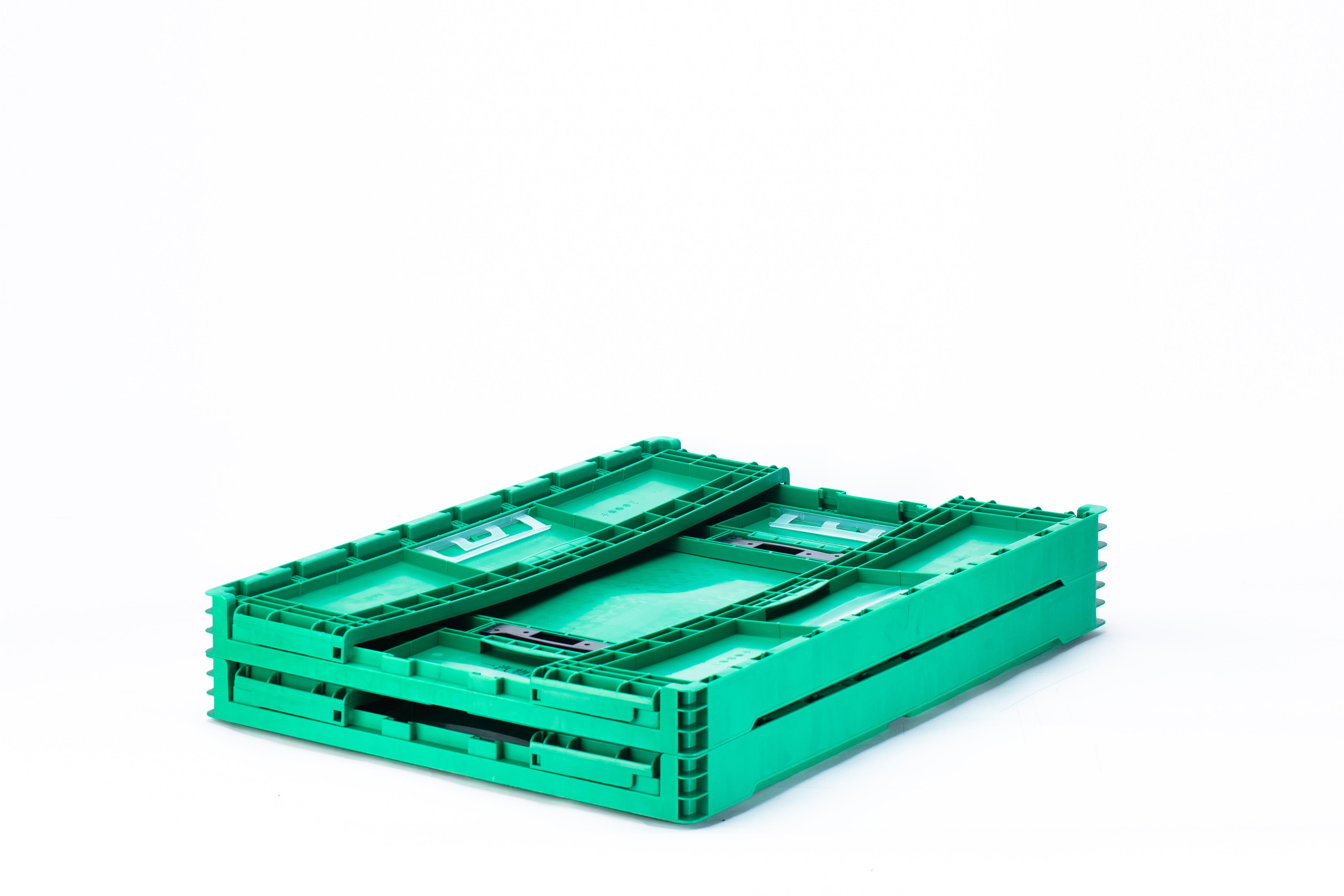 Durable PP Plastic Turnover Box Solid EU Collapsible Crate Plastic Foldable Stackable Crate