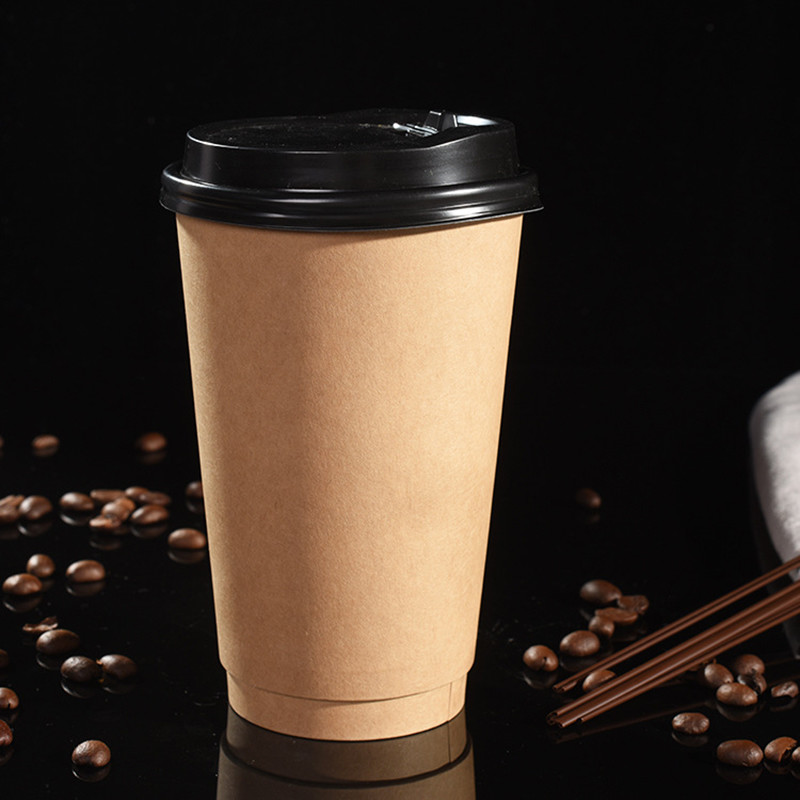 Recycled Throw Away Custom Disposable Coffee Cups Greaseproof