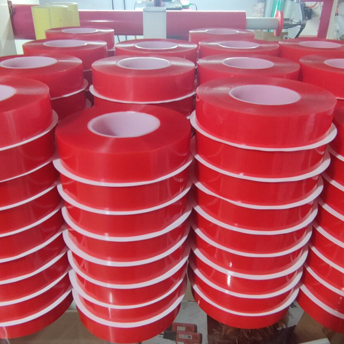 Alternative to TESA 4965 - PET red film double-sided adhesive tape