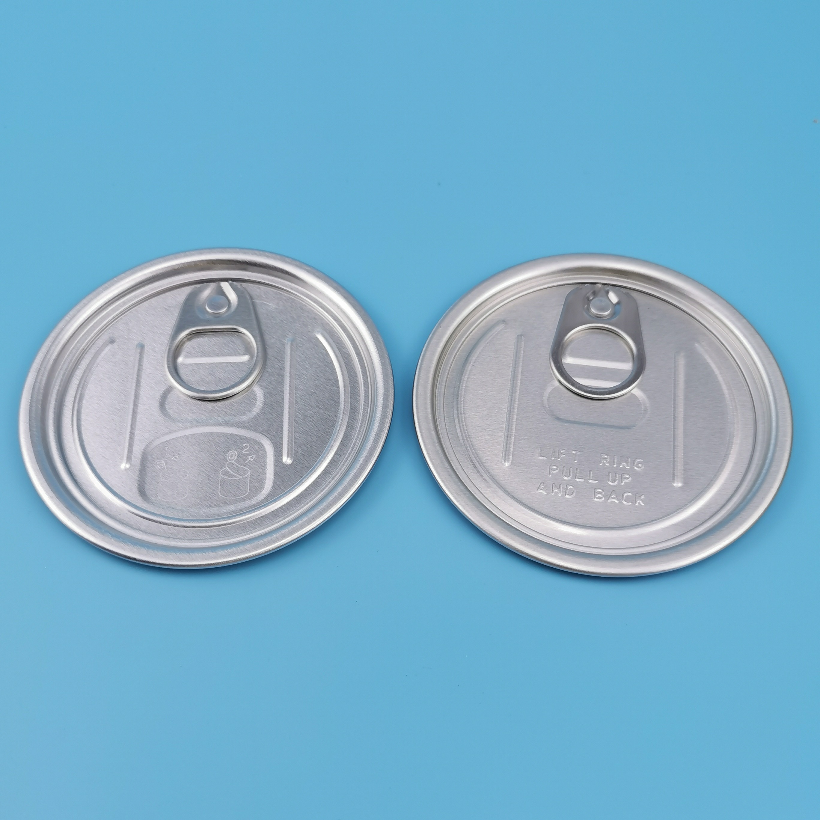 Eco Friendly 300 73mm EOE Full Open Alu Easy Open Lids