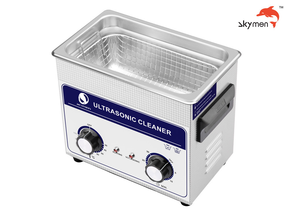 JP-020 Medical Ultrasonic Cleaner , 120W Ultrasonic Parts Washer 3.2L Mechanical Knob
