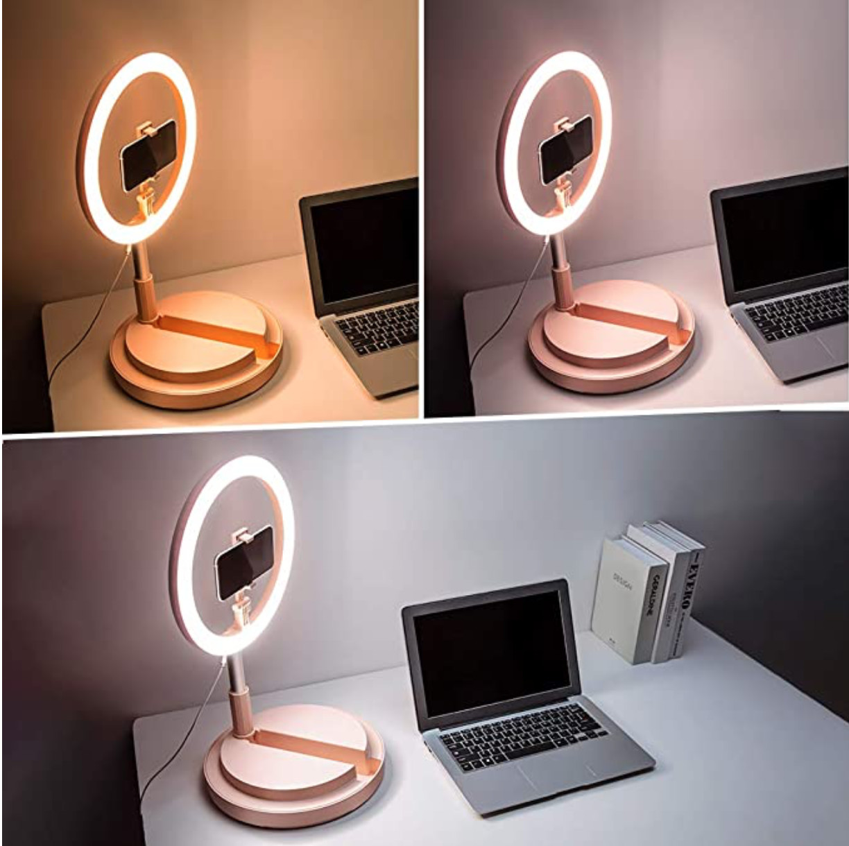 22W 3500K Selfie Ring Fill Light , 10 Inch Led Ring Light With Stand