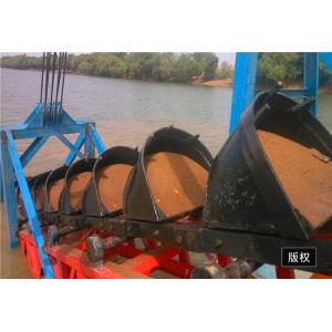 Gold Panning Bucket Chain Dredger 15m Dredging Depth ISO9001 Certified