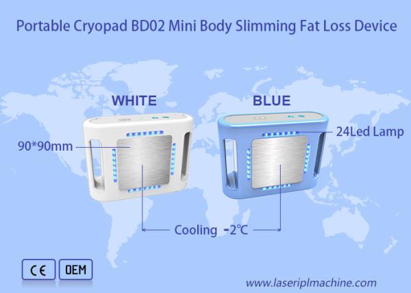 Body Shaping Cryolipolysis Slimming Machine Cryopad Machine 98 * 98mm Treatment