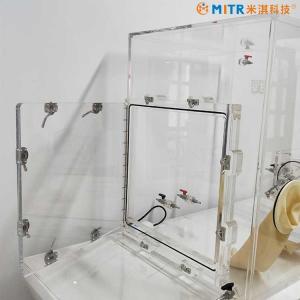Mini Acrylic & Plexiglass Vacuum Glove Box Customized For Lab Research
