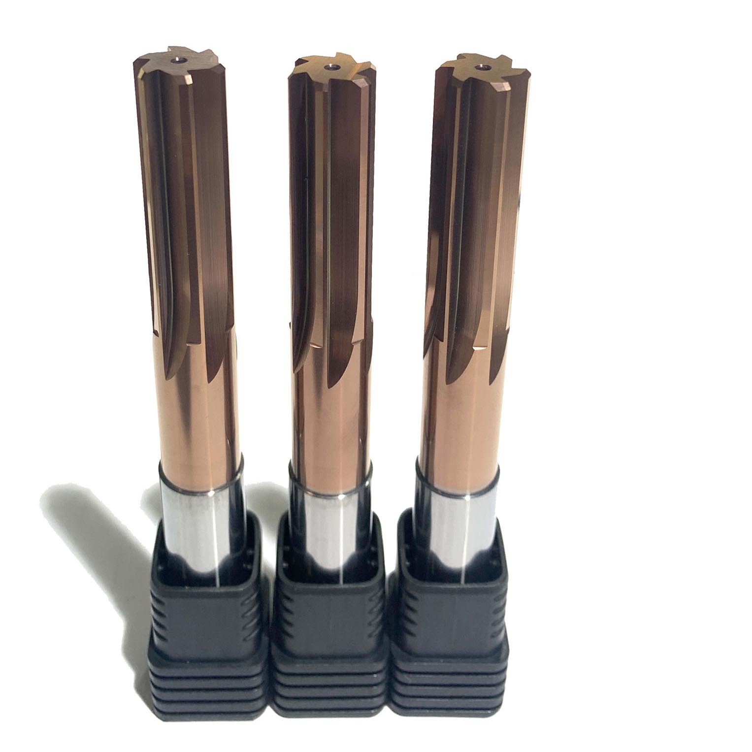 6 Flutes CNC Solid Carbide Reamer D1-20 Taper Reamer With Coating