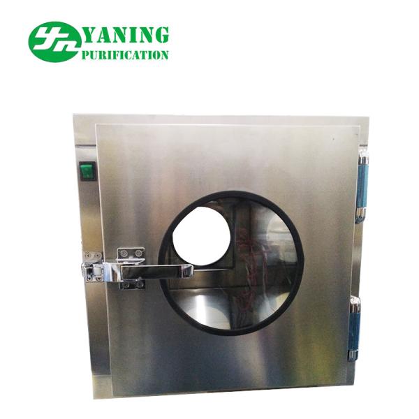 Stainless Steel Ordinary Cleanroom Pass Box / Transfer Box 0.2m-0.60m/S Average