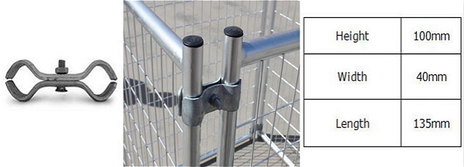 Yellow 2.1m Retractable Temporary Fence 100x200mm Mesh Hole