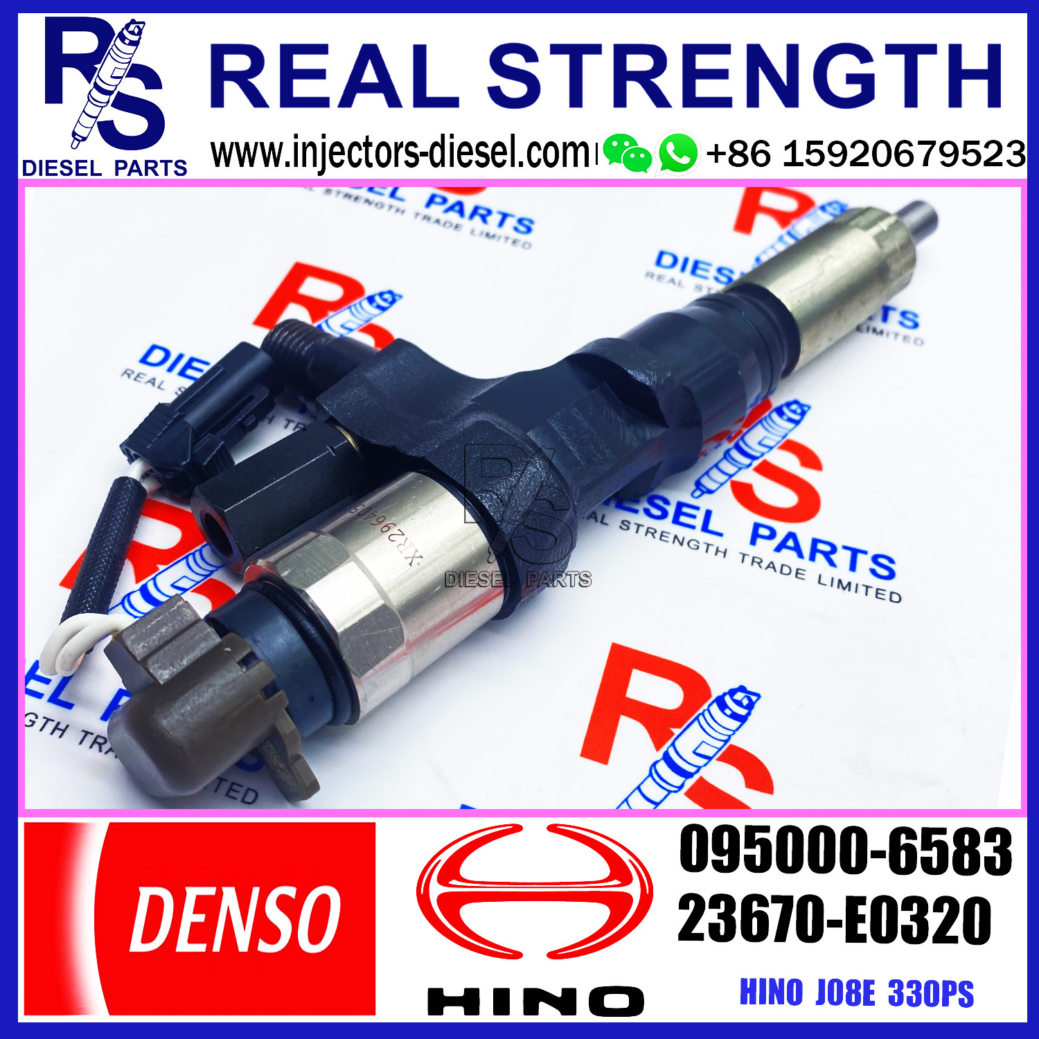 HINO J08E 330PS Fuel Injector System 095000-6581 095000-6582 095000-6583