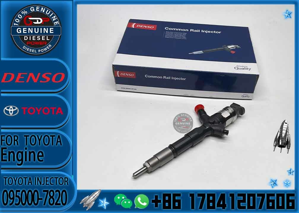 Common Rail Inyectores Diesel auto engine systems Fuel Diesel Injector 23670-39265 095000-7820 For Toyota 1KD-FTV