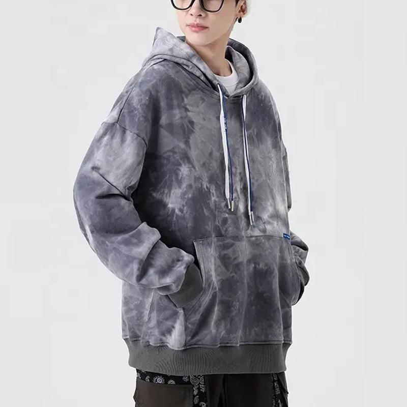 Men&prime;s Vintage Hoodie Oversized Customize 100% Cotton Pullover Sweatshirt Hoodie