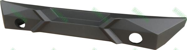 Rear bumper steel / aluminium alloy black / silver X rear bumper for Jeep