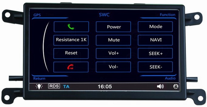 Autoradio gps bluetooth for Audi Q5 A4L A5 support iPod RDS Rear Camera OCB-8828