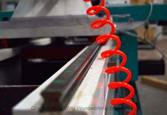 Full automatic double spindles wood turning lathe machine