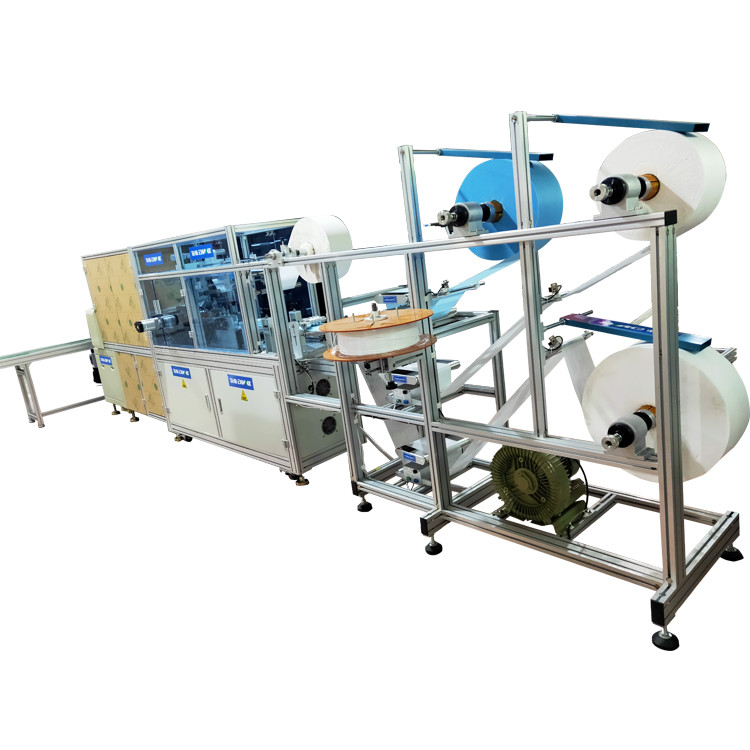 13KW Earloop Mask Making Machine , 220V Medical Mask Production Line 1000KG