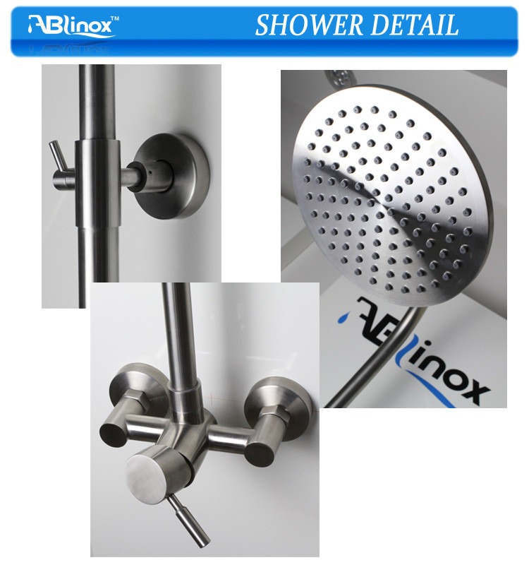 No Electroplating 304 316 Stainless Steel Bath Taps