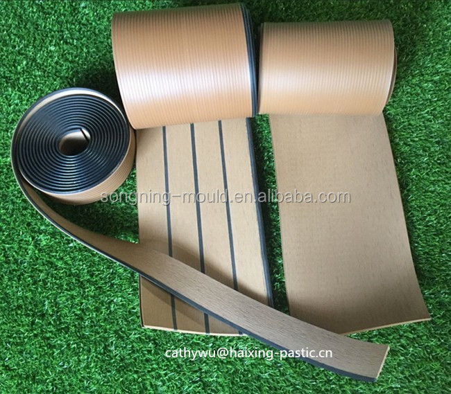 190mm/50mm Width Yacht Floor Durable and Stylish PVC Teak Decking for a Classy Look