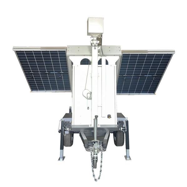 Portable Solar Panel System Security 5G High Definition Camera Cctv Trailer For