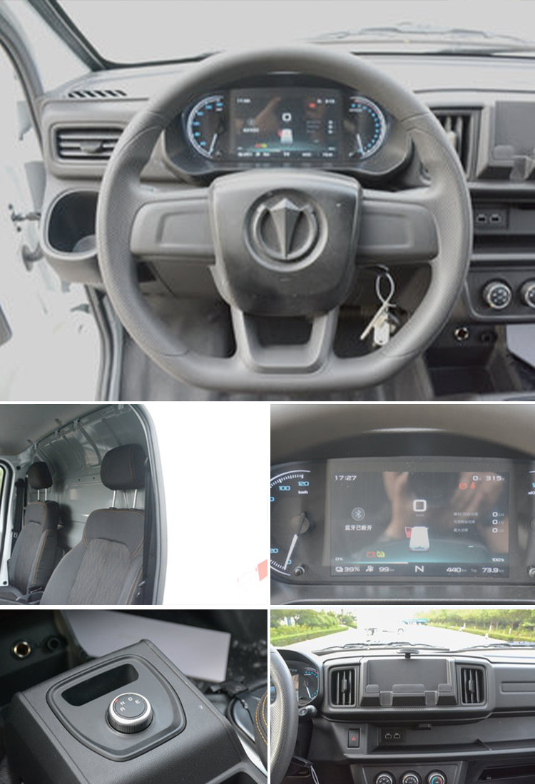 210km Range 2 Seater Van U6 Electric Truck with No Touch Screen and Compact Design