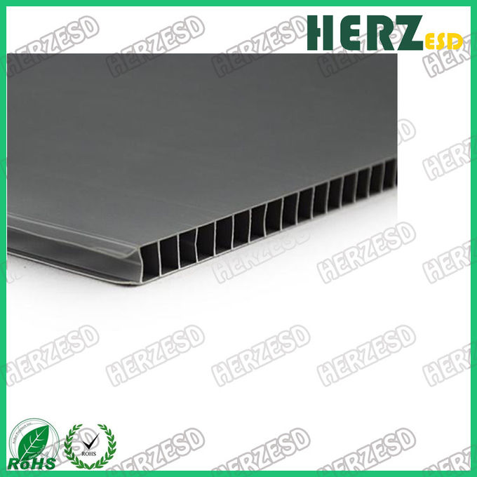 Conductive PP Sheet ESD Storage Box PP Corrugated Hollow Sheets Conductive PP Corrugated Sheet
