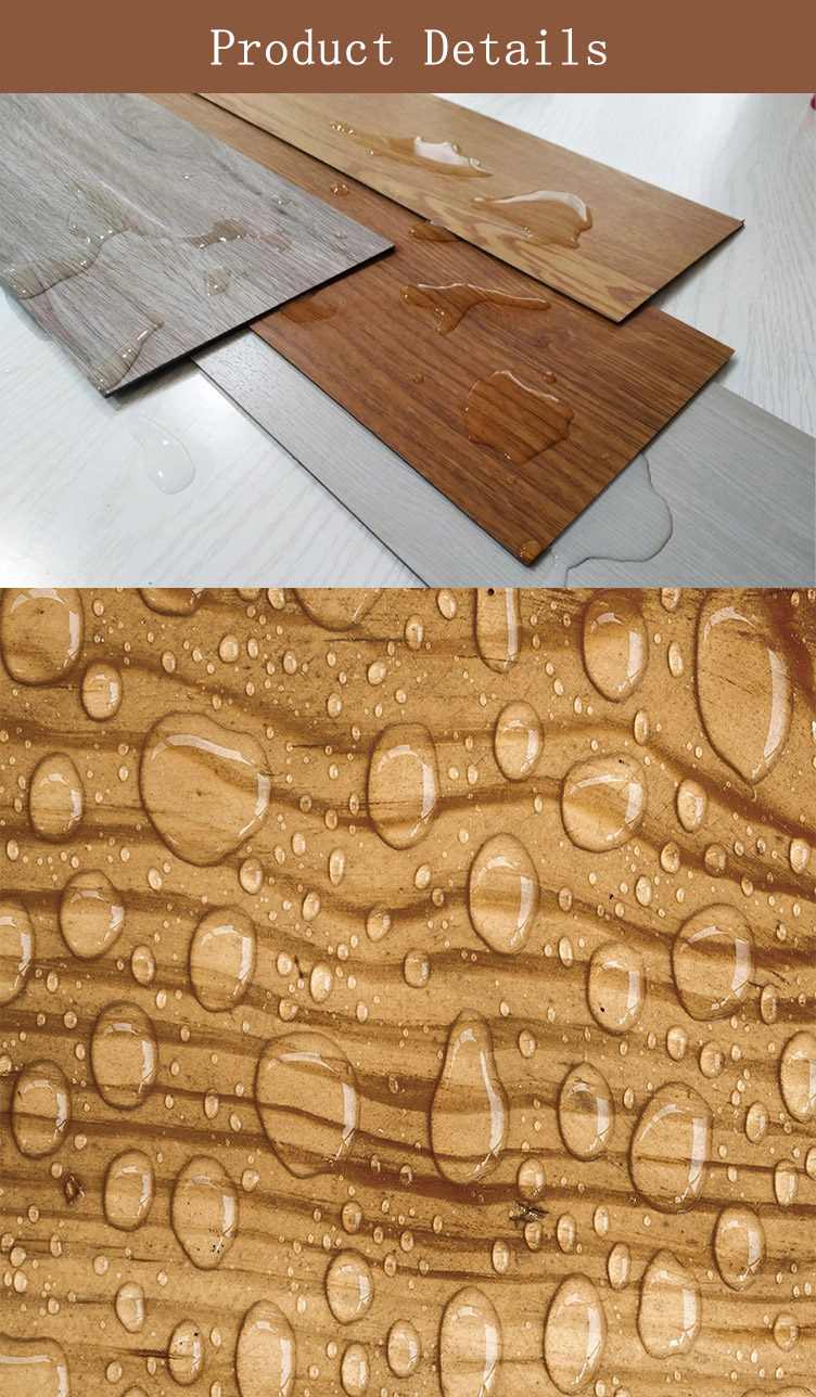 Easy to Maintain 7mm 8mm 12mm Luxury Vinyl Tile for Modern Indoor in European Style